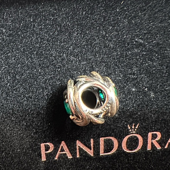 Pandora May Green Eternity Circle Charm - Picture 2 of 3